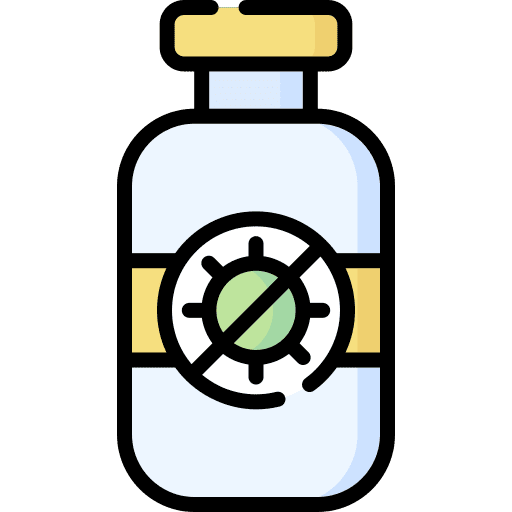 Vaccine pharmacy healthcare and medical coronavirus icon