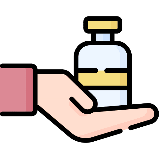 Vaccine vaccine doctor hand icon