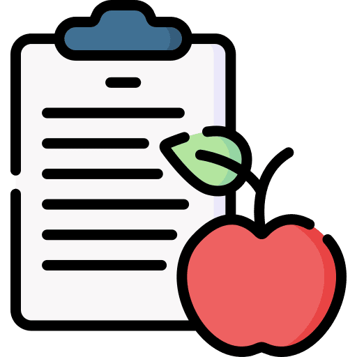 Nutrition apple food and restaurant recommendation icon Nutrition apple food and restaurant recommendation icon