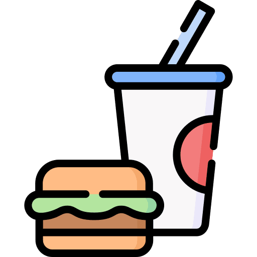 Burger burger junk food menu icon Burger burger junk food menu icon