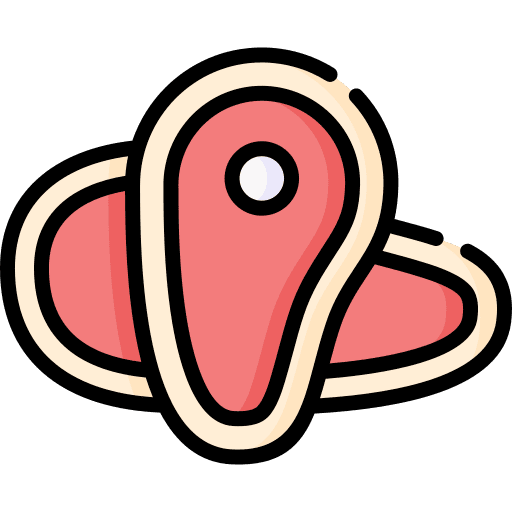Meat proteins restaurant steak icon Meat proteins restaurant steak icon