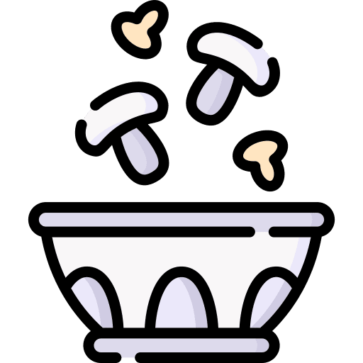 Mushrooms chinese food food and restaurant food icon Mushrooms chinese food food and restaurant food icon