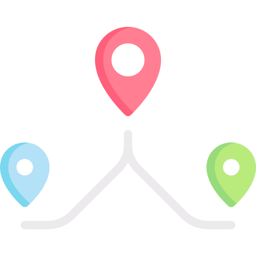 Pins map location gis map pointer icon
