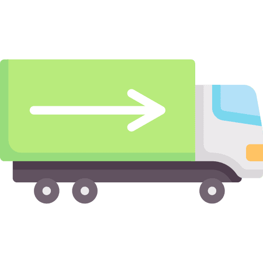 Truck deliver cargo truck shipping and delivery icon