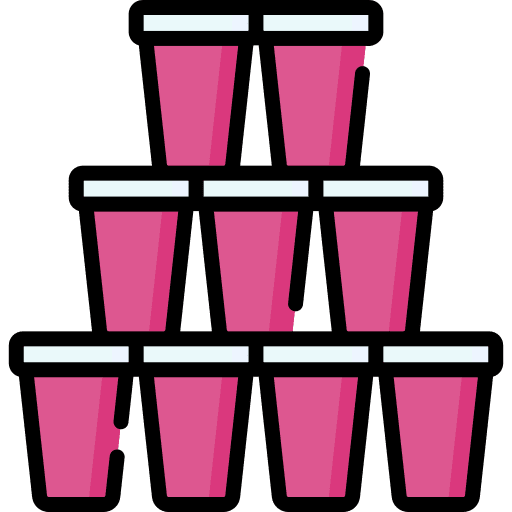 Cups tower of glasses cups drink icon