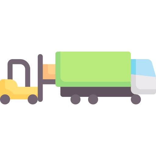 Forklift transportation lift truck transport icon Forklift transportation lift truck transport icon
