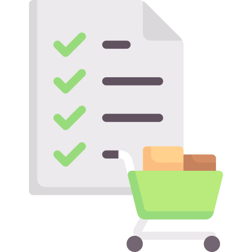 Shopping list shopping list list business and finance icon