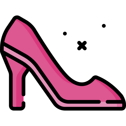 High heels shoe footwear feminine icon