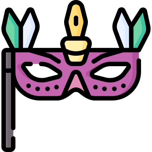 Eye mask eye mask mask feather icon