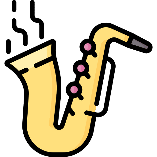 Saxophone musical instrument wind jazz icon