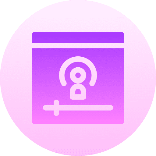 Podcast browser sound audio icon Podcast browser sound audio icon