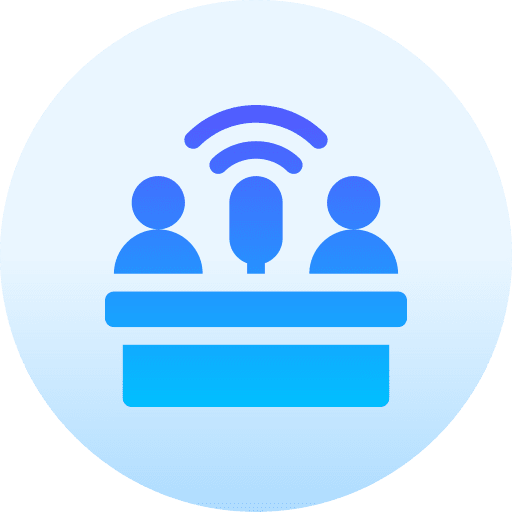 Podcast communications interview podcast icon Podcast communications interview podcast icon