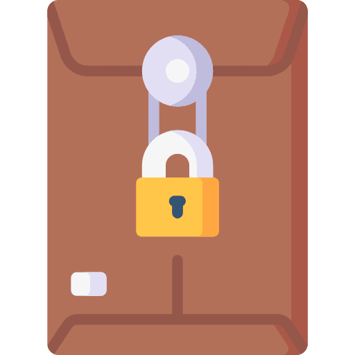Confidential confidential files and folders envelope icon Confidential confidential files and folders envelope icon