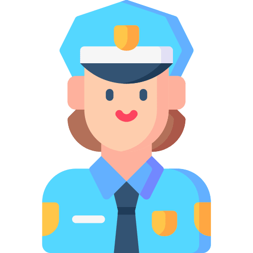 Police avatar police officer guard icon