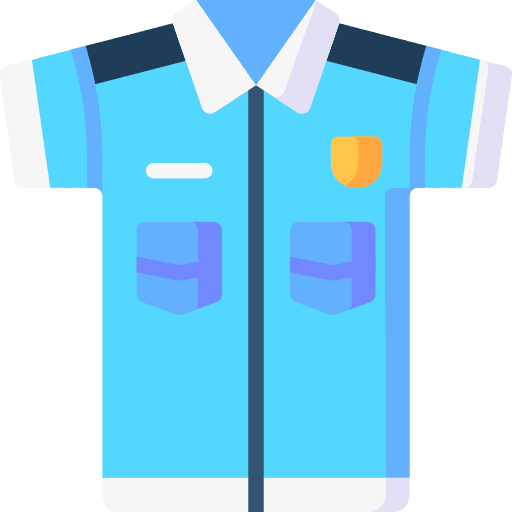 Police uniform bullet proof military vest icon
