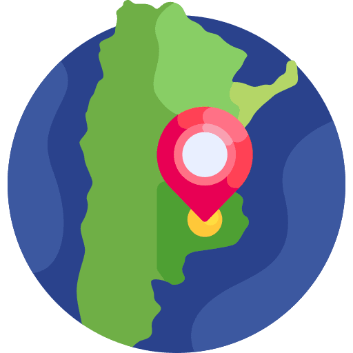 Buenos aires maps and location argentina map icon