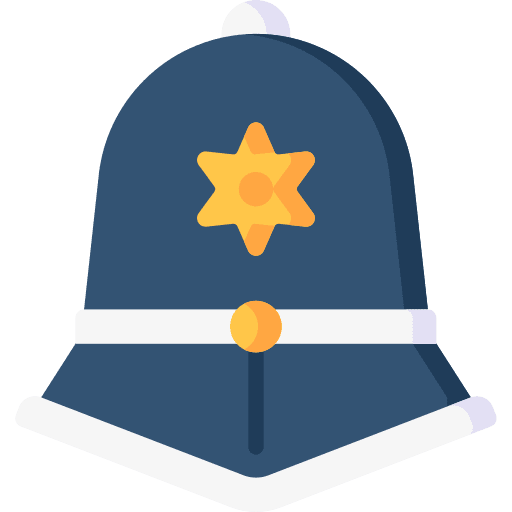 Police hat safe equipment police hat icon Police hat safe equipment police hat icon