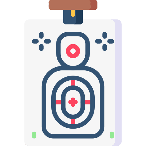 Shooting security user target icon Shooting security user target icon