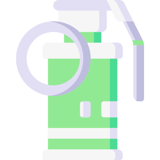 Tear gas explosion military tear gas icon Tear gas explosion military tear gas icon