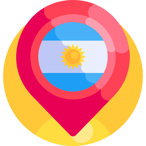 Argentina maps and location flag placeholder icon Argentina maps and location flag placeholder icon