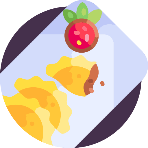 Pastry dish argentina food and restaurant icon Pastry dish argentina food and restaurant icon