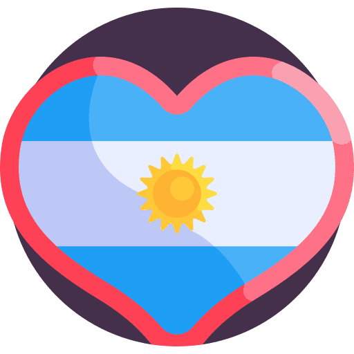 Argentina argentina country heart icon Argentina argentina country heart icon