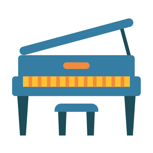 Piano grand piano orchestra organ icon