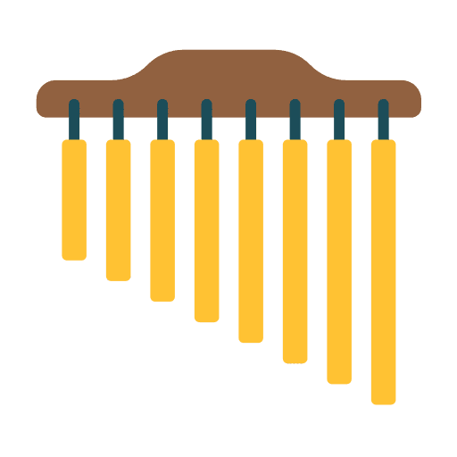 Chime percussion music instrument chimes icon Chime percussion music instrument chimes icon