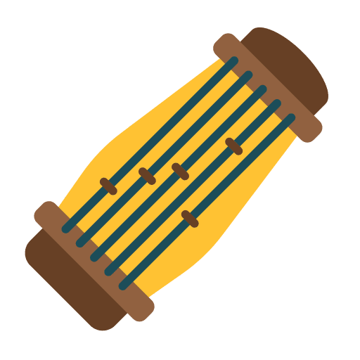 Koto koto traditional music and multimedia icon Koto koto traditional music and multimedia icon