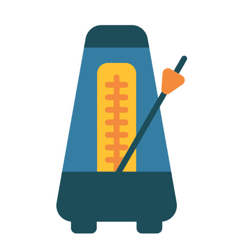 Metronome rythm audio sound icon Metronome rythm audio sound icon
