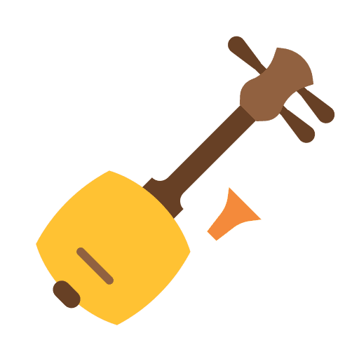 Shamisen asian oriental orchestra icon Shamisen asian oriental orchestra icon