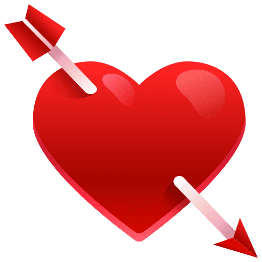 Cupid arrow lovely love icon
