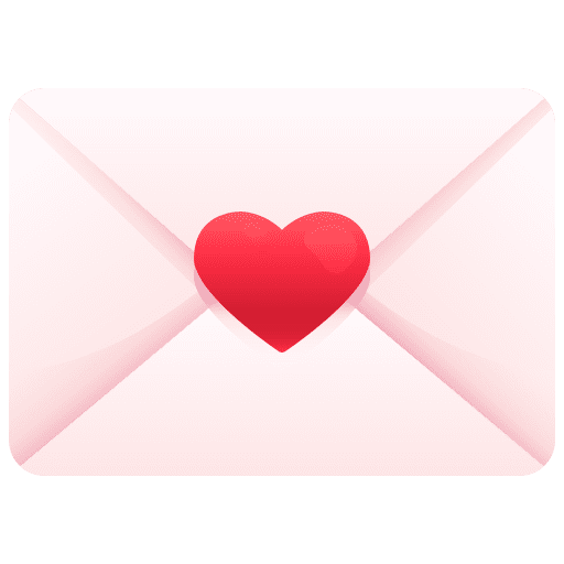 Love letter paper communications email icon