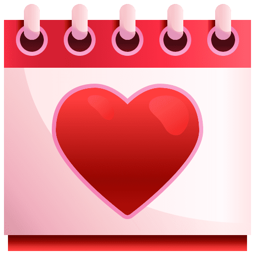 Calendar schedule calendar romantic date icon Calendar schedule calendar romantic date icon