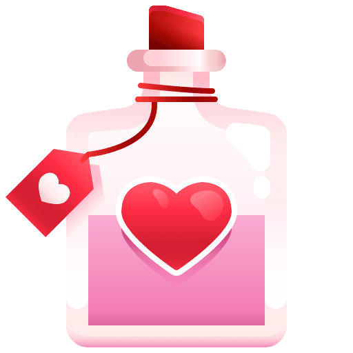 Love potion magic romantic love icon Love potion magic romantic love icon