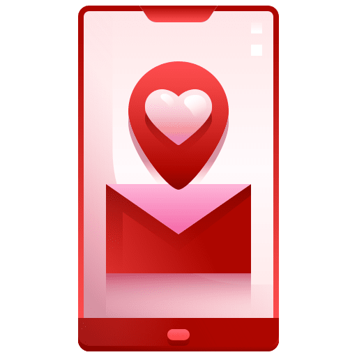 Phone social network email like icon Phone social network email like icon