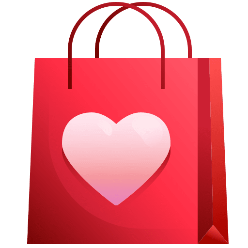 Shopping bag supermarket hearts shopping bag icon Shopping bag supermarket hearts shopping bag icon