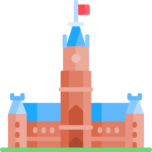 Parliament city capitol real estate icon