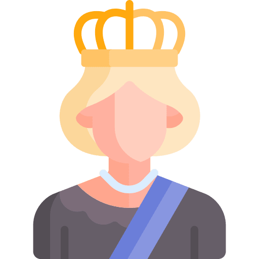 Queen female user queen icon