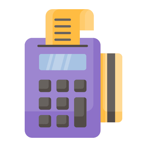 Edc commerce business and finance payment terminal icon Edc commerce business and finance payment terminal icon