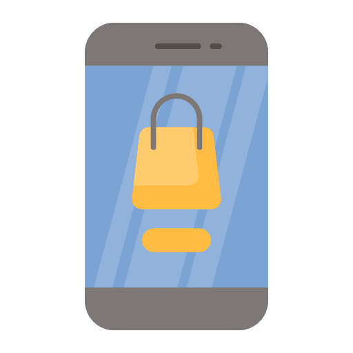 Online shop online store app commerce and shopping icon Online shop online store app commerce and shopping icon