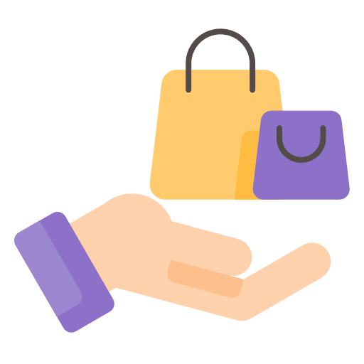 Shopping bag hand shopper shopping bag icon Shopping bag hand shopper shopping bag icon