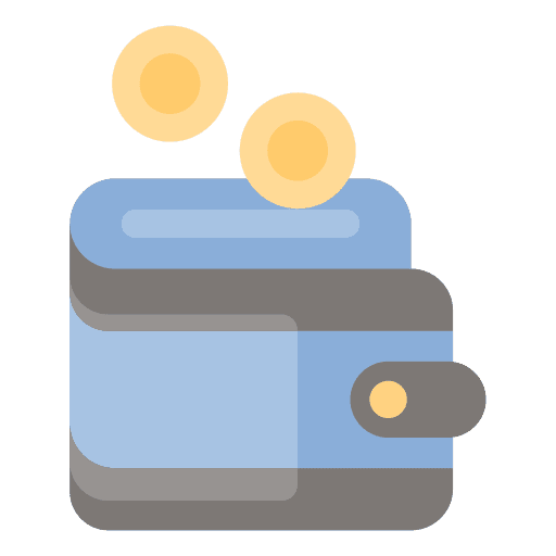 Wallet business and finance payment money icon Wallet business and finance payment money icon