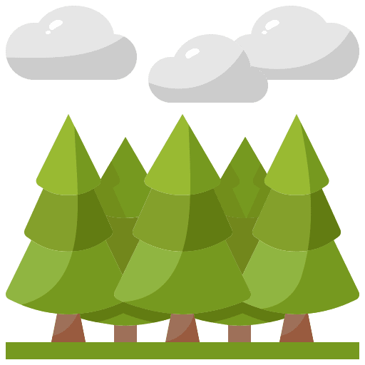 Forest forest landscape pines icon