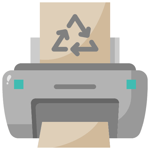 Recycled paper technology printing recycled icon Recycled paper technology printing recycled icon