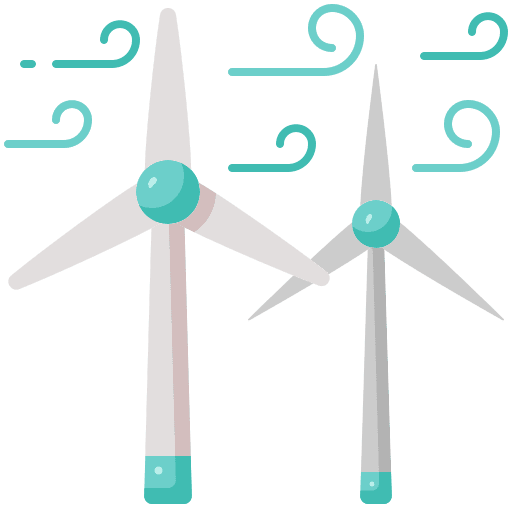 Windmills ecology and environment wind wind turbine icon
