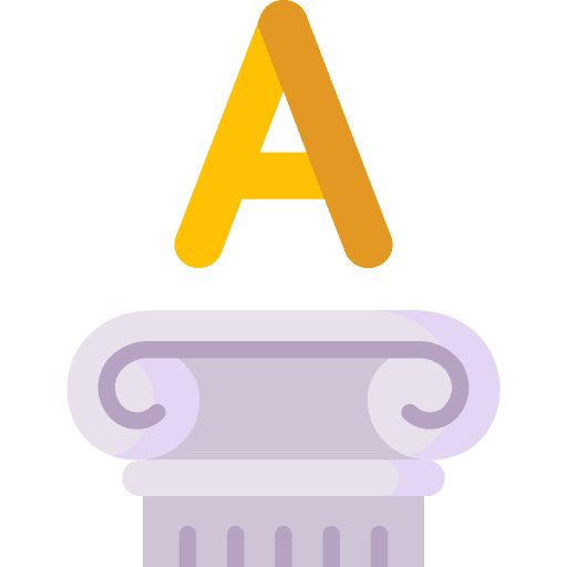 Alpha greek alpha letter icon