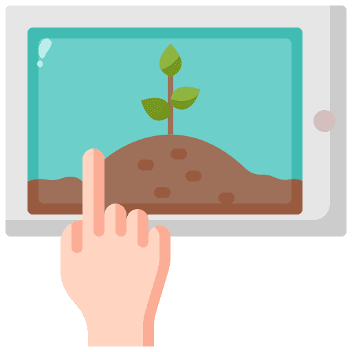Smart farm nature garden farming and gardening icon Smart farm nature garden farming and gardening icon