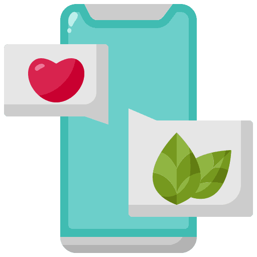 Talking chat communications heart icon Talking chat communications heart icon