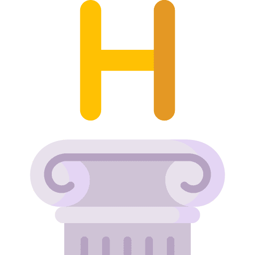Eta language eta shapes and symbols icon